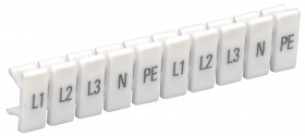 Маркеры для КПИ-1,5мм2 с символами «L1, L2, L3, N, PE» IEK