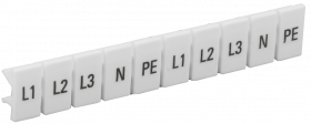 Маркеры для КПИ-4мм2 с символами «L1, L2, L3, N, PE» IEK