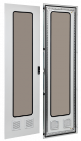 FORMAT Дверь метал. со стеклом 2 вент. отв. 2000х600 IEK