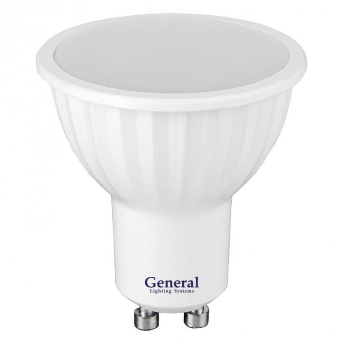 Лампа светодиодная GLDEN-MR16-B-7-230-GU10-4000