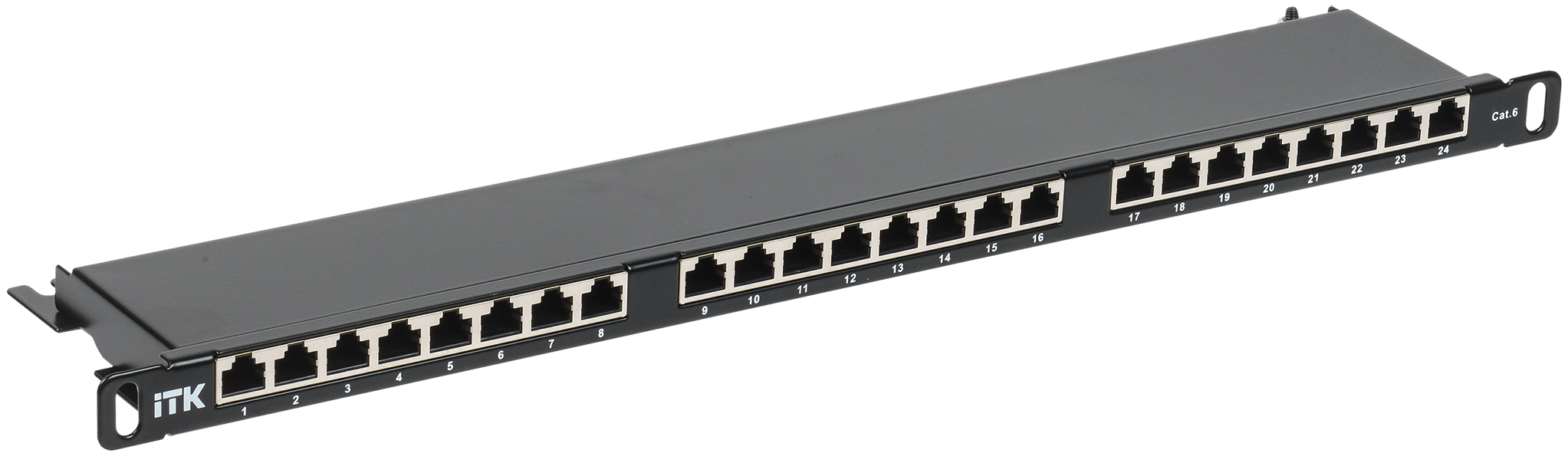 ITK 0,5U патч-панель кат.5E STP 24 порта экранированная (Dual IDC) высокой плотности
