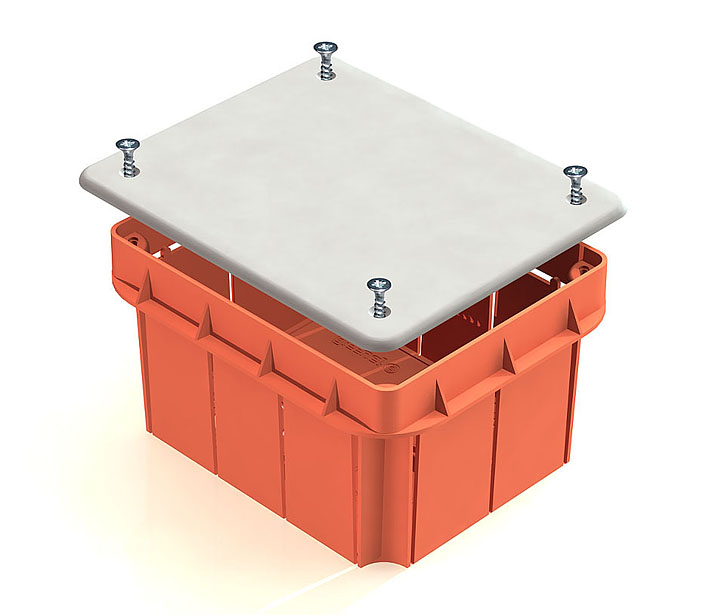 Коробка распределительная для кирпичных стен 92х92х45мм (126шт), ТМ ГРИНЕЛ