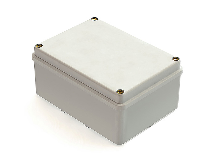 Коробка приборная наружного монтажа 100х100х50мм с гладкими стенками IP44 (48шт), ТМ ГРИНЕЛ