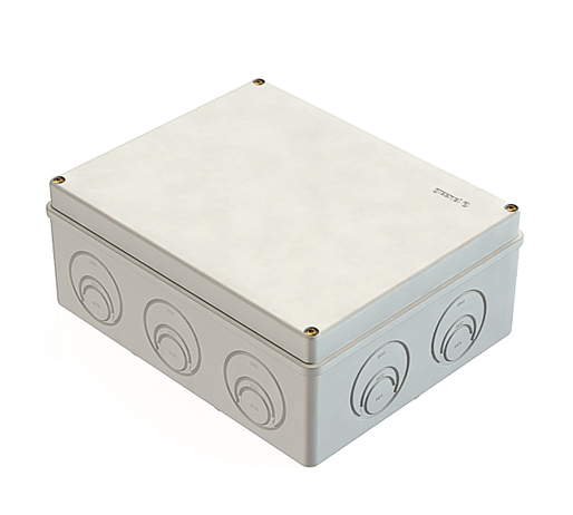 Коробка приборная наружного монтажа 150х110х85мм, с гладкими стенками, IP44 (30шт), ТМ ГРИНЕЛ
